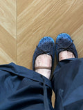 KYLETHOMASW  -  Polka Dot Ballet Flats Spring New Versatile Flat Soft Sole Shallow French Bow Single Shoes for Women