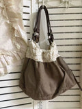 KYLETHOMASW  -  Japanese Retro Sweet Lace Tote Bag Women Harajuku Polka Dot Large Capacity Shoulder Bag Ladies Harajuku Casual Versatile Handbag