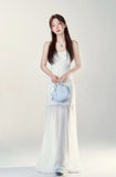 KYLETHOMASW  -  Summer 2PCS Sexy Spaghetti Strap Print Dress for Women Korean Fashion Slim Fit and Slimming Temperament Elegant Long Dress