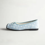 KYLETHOMASW  -  Polka Dot Flat Head Square Ballet Shoes Women's Versatile  Knot Gentle Fairy Style for Skirts Spring Season Fashion