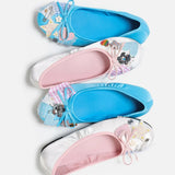 KYLETHOMASW  -  Women's Flats Satin Ankle Strap Flower Bow Decor Square Toe Block Heel Sweet Lolita Elegant Casual Daily Shoes