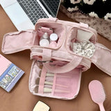 KYLETHOMASW  -  Ins Multi-pouch Travel Cosmetic Bag Nylon Multifunction Makeup Pouch Bag Puffy Toiletries Organizer Travel Wash Bag Travel