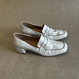 KYLETHOMASW  -  New style women's loafers, slip-on casual small leather shoes, high heels French single shoes