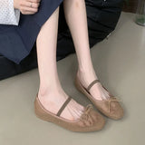 KYLETHOMASW  -  Female Mesh Breathable Ladies Mary Janes Flats Shoes 2025 New Fashion Butterfly-Knot Footwear Women Ballet Flats Dance Shoes