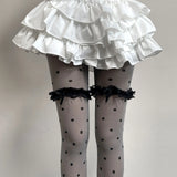 KYLETHOMASW  - Millennium Hot Girl Y2K Polka Dot Lace Stockings Trendy Retro Subculture Sun Protection Pantyhose Summer Women Ins Velvet