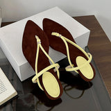 KYLETHOMASW  -  Spring Summer Female Flip flops Women Heeled Slippers Sandals Pumps Fashion Pointed Toe Ladies Low Heel Slides Slippers Shoes