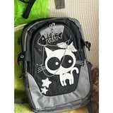 KYLETHOMASW  -  Star Cat Chain Schoolmochila Bag 2025 Fashion Travel Backpack High Capacity Zip Sac Femme Japan Y2k Casual Bags for Woman