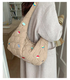 KYLETHOMASW  -  Cartoon Embroidered Saddle Bags for Woman Casual Commuter Sac Femme Shoulder Crossbady Bag Bolsos mujer Casual Bolsas Bolsa