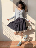 KYLETHOMASW  -  Summer New Girl's Wave Point Lace Lace High Waist Half length Skirt for Women