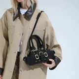 KYLETHOMASW  -  Small PU Leather Shoulder Bags for Women Luxury Designer Trend New Crossbody Bag Females Short Handle Handbags