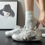 KYLETHOMASW  -  Lightweight Casual Racing Shoes for Women with Hidden Height Increase Breathable Mesh Sporty Sneakers Rubber Upgraded Version