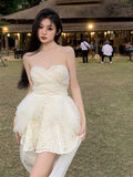 KYLETHOMASW  -  Summer Spring 2025 New Women Elegant Princess Dress Sleeveless Chic Female New Clothes Vestidos