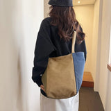 KYLETHOMASW  -  New Color Blocking Splicing Canvas Bags Fashionable Commuting Large Capacity Shoulder Women's Hand-held Bag