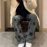 KYLETHOMASW  -  Star Girls Y2k Vintage Jeans Women Acubi Harajuku Baggy Streetwear Grunge Denim Pants Korean Fashion Trousers Aesthetic