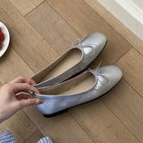 KYLETHOMASW  -  New Spring Fashion Butterfly-Knot Women Ballet Flats Shoes Shallow Female Soft Footwear Dress Ladies Flats Slip On Shoes