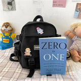 KYLETHOMASW  -  Students Backpack for girl Cute Schoolbag Lady Fashion Shoulder Bag Korean Trend Middle High School