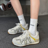 KYLETHOMASW  -  Women's Sneakers 2025 Summer Fashion Breathable Lace Up Running Shoes Outside Soft Soled Lightweight Comfortable Sneakers