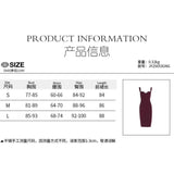 KYLETHOMASW  -  French High-end Temperament Showing Chest and Waist Suspender Dress Sexy Royal Sister Style Split Hip Skirt