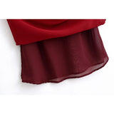 KYLETHOMASW  -  Sexy Women Ruffle V Neck Red Sling Long Dress Fashion Backless Sleeveless Elegant A-line Party Maxi Vestidos Summer
