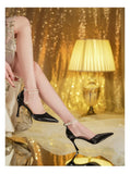 KYLETHOMASW  -  Sharp Pointed High Heels Women New French Style Single Shoe Sandals Women Paired with A Skirt Thin Heeled Pumps Women Shoes