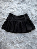 KYLETHOMASW  -  New Goth Harajuku Y2K Aesthetics Women's American Retro Lace Mini Skirt Sexy Cute Slim Fit Dark High-Waisted Pleated Skirts