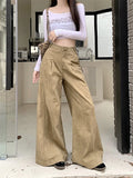 KYLETHOMASW  -  Y2K Aesthetic Wide Leg Jeans Women Korean Streetwear Baggy High Waist Trouser Summer Fashion All Match Chic Straight Denim Pants