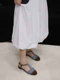 KYLETHOMASW  -  French-style woven head cover breathable sandals for women, 2025 summer new style, casual soft-soled Roman sandals