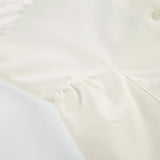 KYLETHOMASW  -  French Retro Satin A-line Shirt Chic Fashion Slimming Short Sleeve V-neck Blouses Office Ladies Elegant Top All-match