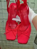 KYLETHOMASW  -  Summer New French Girls' Ballet High Heels Satin Ribbon Ballet Bow Hooded Sandals