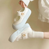 KYLETHOMASW  -  Tenis Feminino Jane Women's Shoes Spring New Popular Canvas Shoes Versatile Breathable Thick Sole with Skirt White Shoes
