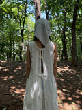 KYLETHOMASW  -  Women's Korean Dongdaemun design back lace dress + ruffled patchwork shorts two-piece set