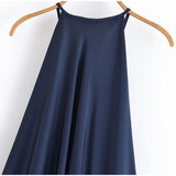 KYLETHOMASW  -  Sexy Halter Women's Dressess Elegant  Lace Up Backless Sleeveless Oversize Dress Female Summer New Lady Party Robes