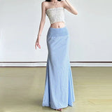 KYLETHOMASW  -  New Fashion Pure Desire Plaid Skirt Women's Waist Slim Fit Hot Girl Fishtail