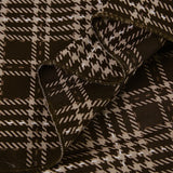 KYLETHOMASW  -  autumn and winter retro plaid contrasting high waisted irregular skirt, slimming half length skirt