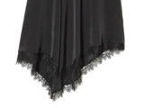 KYLETHOMASW  -  New Women Lace Trim High Waist Asymmetric Skirt