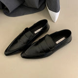 KYLETHOMASW  -  Retro Women Shoes Exquisite Soft Leather Flat Bottom Loafers for Woman Classic Britain Casual Shoes Designer Shoes Zapatos Mujer