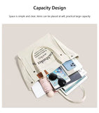 KYLETHOMASW  -  Fashion One-shoulder Women's Bag Canvas Casual High-quality Texture Tote Bag Students Class Commuting Bag Large-Capacity Bag