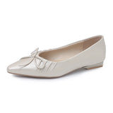 KYLETHOMASW  -  Fashion Pointed Toe Women Flats with Shoes Soft Butterfly-Knot Female Slip on Footwear Shallow Ladies Flats Shoes
