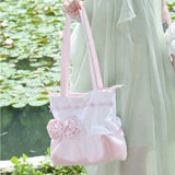 KYLETHOMASW  -  Sweet 3d Flower Shoulder Bag High Capacity Tote Sac Femme Beautiful Bags for Woman Original Bolso Lolita Bolsos De Mujer