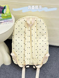 KYLETHOMASW  -  Dot Mochilas Mujer Bandage Bow Mochila Teenage Girls Bag Portable Lightweighte Bolsas Student Backpack Travel Bags for Woman