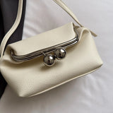 KYLETHOMASW  -  Women's Small PU Leather Clasp Crossbody Bag Retro Daily Dating Party Shoulder Bags New Trend Solid Handbags and Purses