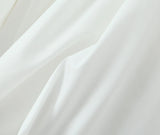 KYLETHOMASW  -  Sexy White Slash Collar Backless Midi Long Strapless Dress Women Pleated Folded Low Waist Pleated Ruched Hem Swing Party Robe