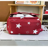 KYLETHOMASW  -  Women Kawaii Rabbit's Ears Backpacks All Match Star Printing Casual Ita Bags Transparent Y2k High-capacity Students Schoolbags
