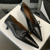 KYLETHOMASW  -  Elegant Women Shoes Low Heel Dress Shoes Shallow Fashion Gold Sexy Pointed Toe Pumps Ladies Office Shoes Zapatos De Mujer