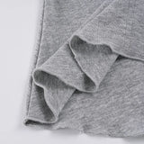 KYLETHOMASW  -  Summer Y2k Slim Sexy Square Collar Patchwork Appliques Casual Knitted T-Shirts