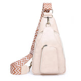 KYLETHOMASW  -  Retro PU Leather Satchel Bag Women's Solid Color Shoulder Bag Multi Pocket Casual Chest Bag Ladies All-Match Crossbody Bags