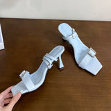 KYLETHOMASW  -  Fashion Ankle Strap Women High Heels Pumps Shoes New In 2025 Female Shallow Footwear Party Ladies Thin Heels Shoes Sandals