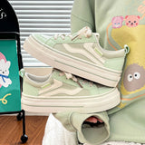 KYLETHOMASW  -  Tenis Feminino Women's Canvas Shoes Spring 2026 New Korean Style Versatile Dopaamine Breathable Casual Loafers Low Top Sneakers
