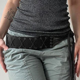 KYLETHOMASW  -  Western style retro personalized tassel strap with corns belt, niche and versatile, fashionable waist cinching and slimming belt