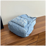 KYLETHOMASW  -  New Star School Bag for Female Japanese Denim Women Backpack High School Teenagers Student Casual Large Capacity Back Pack